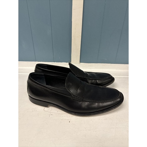 TODS Italy Men\'s Penny Loafer Size 8.5‎ Black Leather Driving Dress Shoe main image 6